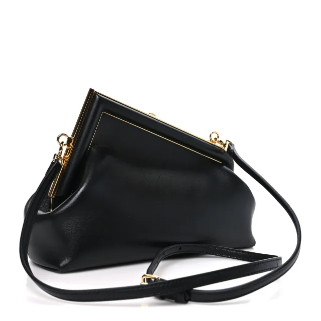 Shiny Nappa Small Fendi First Black in Black Nappa leather from FASHIONPHILE, photo 3 of 10