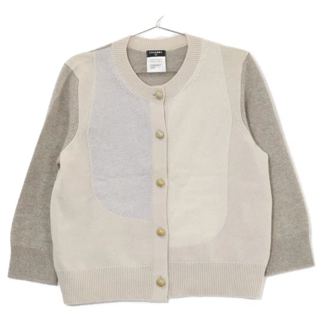 Chanel Knit Cardigan 42 in Cashmere from The Reluxe