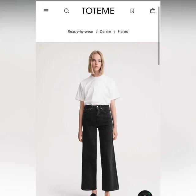 TOTEME High-Rise Flared Jeans in black Denim from Poshmark