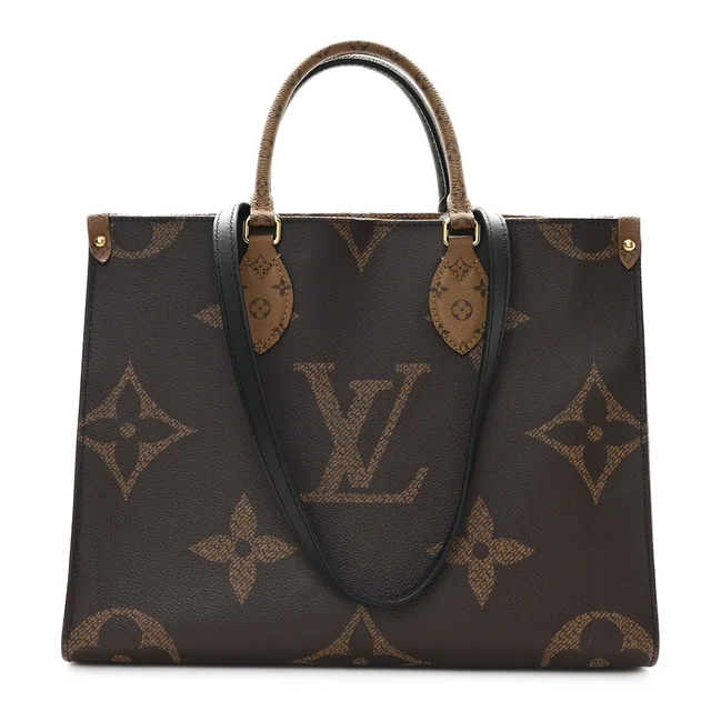 Louis Vuitton MM OnTheGo Tote Monogram Reverse Coated Canvas Bag - Brown in Brown Coated canvas from H&T