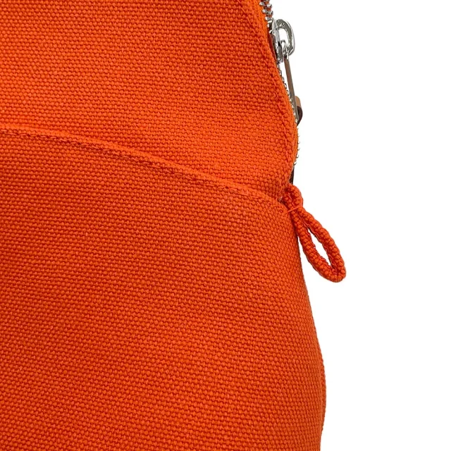 Hermès BolidePouch Orange・Feu Cotton100% Size MM in Orange from GALLERY RARE, photo 6 of 9