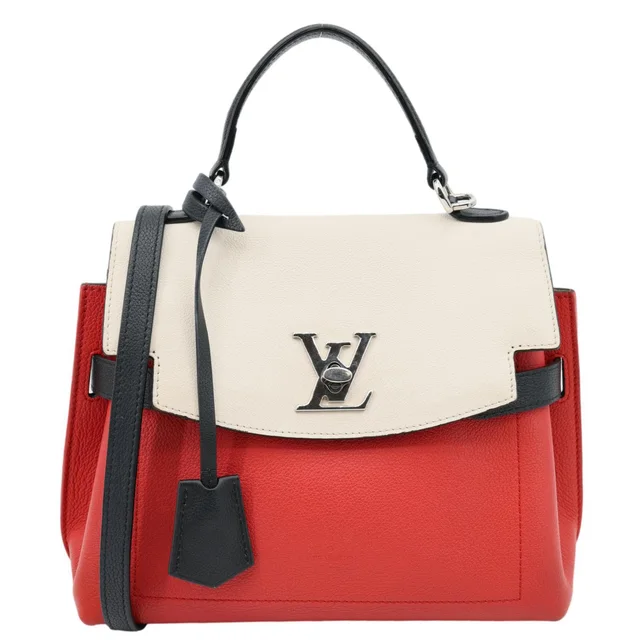 Louis Vuitton Lockme Ever Leather Crossbody Bag Red in Red Leather from Dallas Designer Handbags