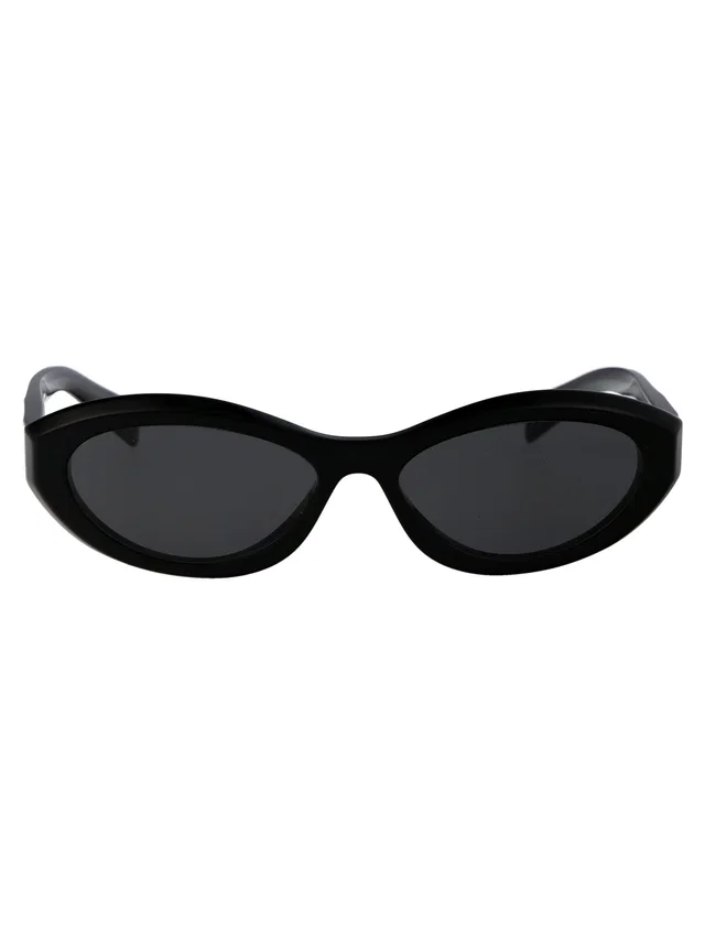 Prada 0pr Polished Black Acetate Sunglasses in Black from HEWI