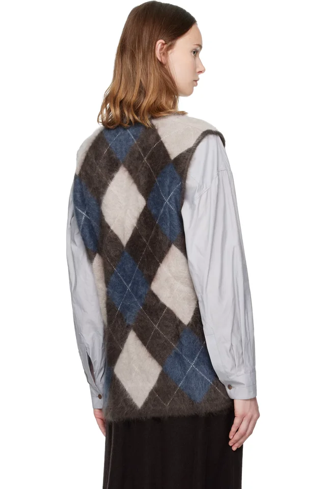 LISA YANG Brown Amelly Sweater Vest, photo 3 of 4 from SSENSE