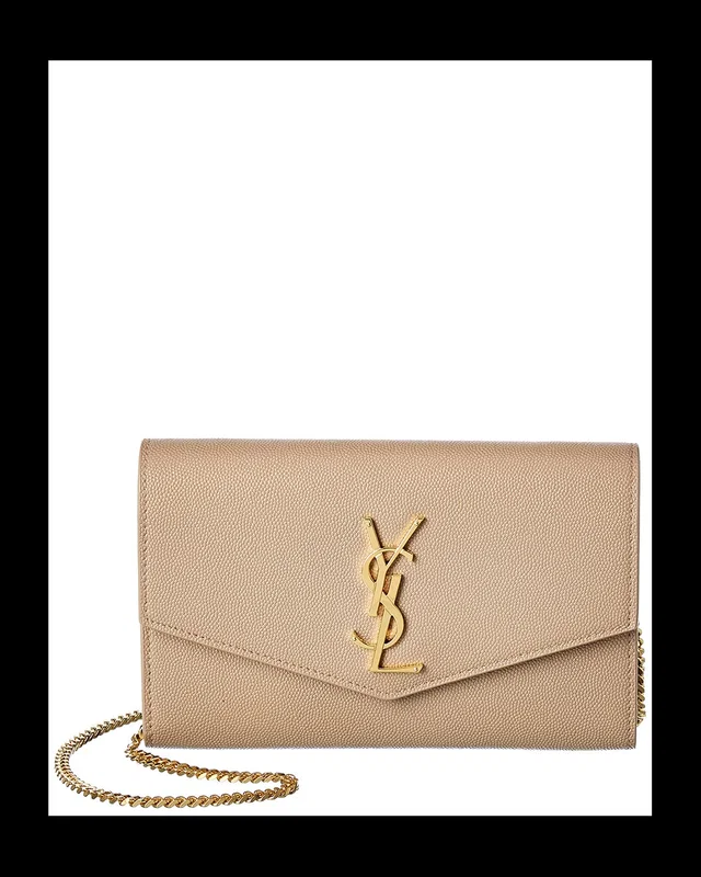 DNU INV Saint Laurent Uptown Embossed Leather Wallet On Chain, image 1 of 1 from Rue La La