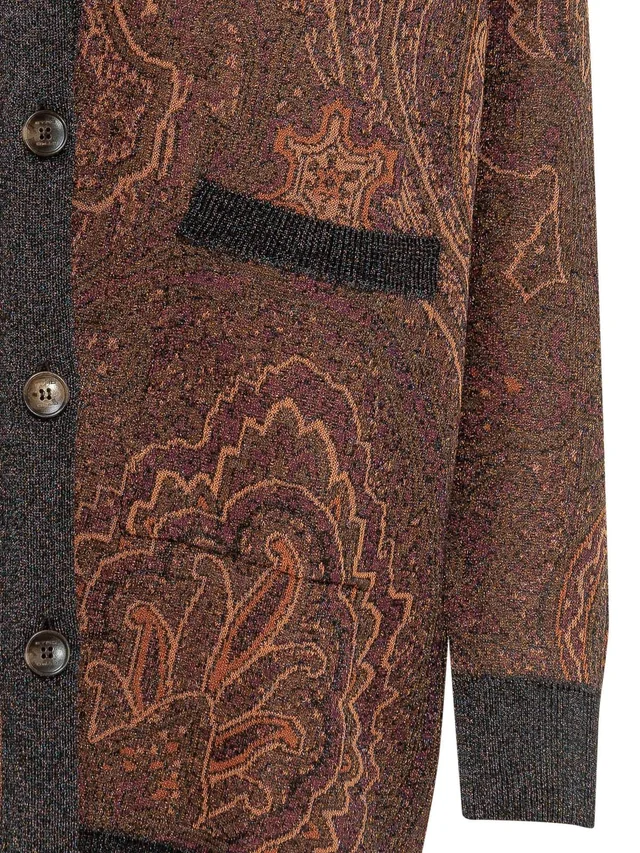 Etro Paisley Jacquard Long Cardigan, photo 4 of 4 from SENSER