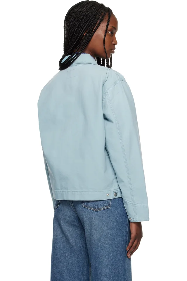 Carhartt Work In Progress Blue OG Detroit Jacket, photo 3 of 4 from SSENSE