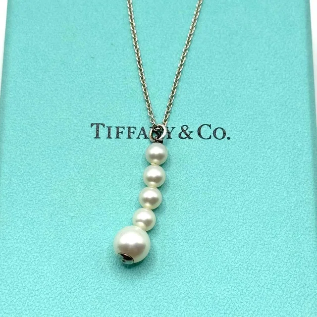Tiffany & Co. Necklace Pearl 5 Strands Silver 925 Sterling in Silver from The Reluxe