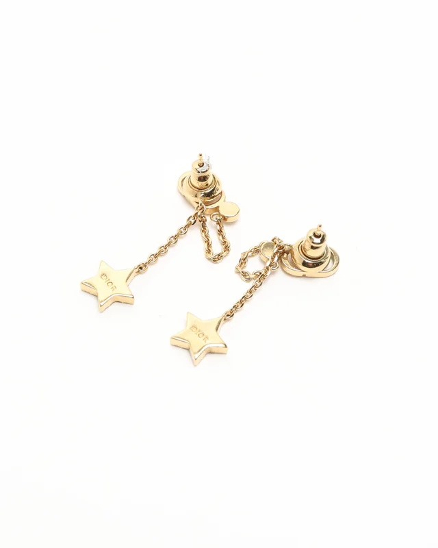 Dior Petit CD Star Rhinestone Earrings from A Retro Tale, photo 2 of 3