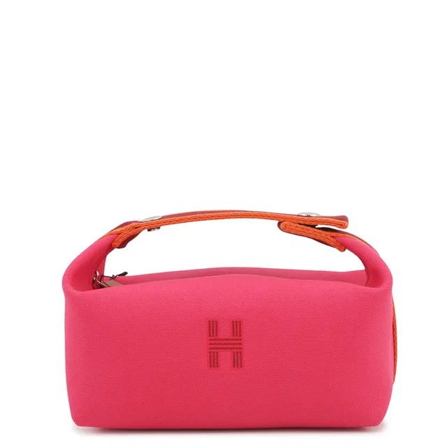 Hermès Brid a Black Hibiscus Canvas Size PM in Black Canvas from GALLERY RARE