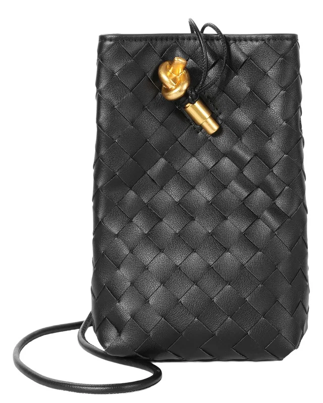 Tiffany & Fred Paris Handwoven Leather Mini Bucket Bag, image 1 of 1 from Rue La La