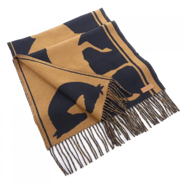 Hermès Tete A Queue Scarf in Cashmere from The Reluxe