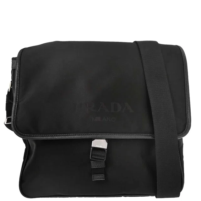 Prada Black Nylon Shoulder Bag in Black Nylon from AMORE Vintage Tokyo