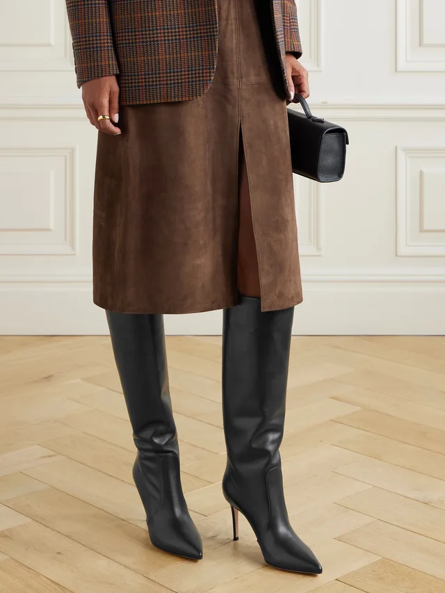 GIANVITO ROSSI Hansen 85 leather knee boots in Black, photo 2 of 2 from NET-A-PORTER (Canada)