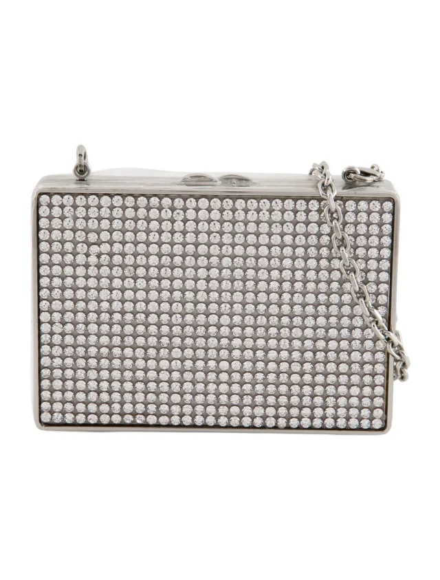 Judith Leiber Metal Evening Bag w/ Tags in silver|gray from The RealReal