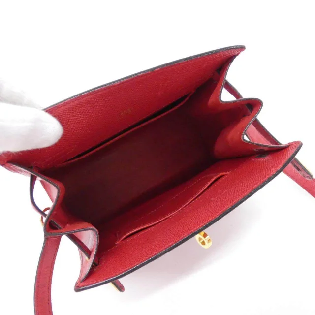 Hermès Kelly Sport PM Shoulder Bag in Red Calfskin from LuxUness, photo 8 of 10