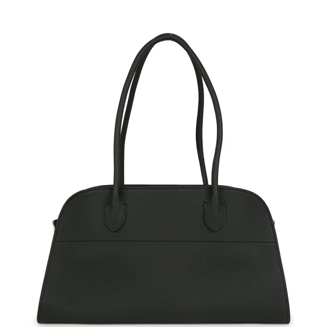 The Row Shoulder Margaux 12 Dark Pine Calfskin Silver Hardware in Calfskin from Madison Avenue Couture