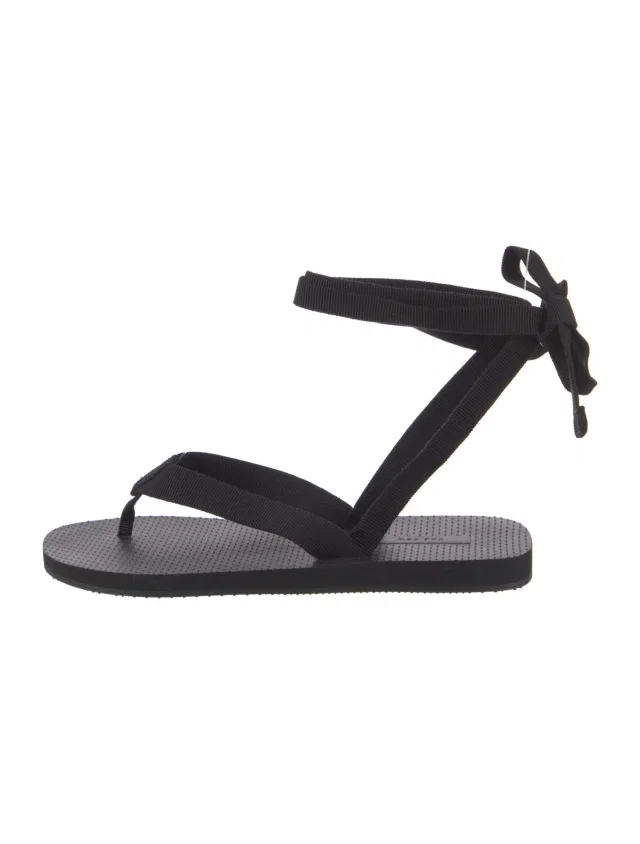 The Row Dune Knot Grosgrain Trim in black from The RealReal
