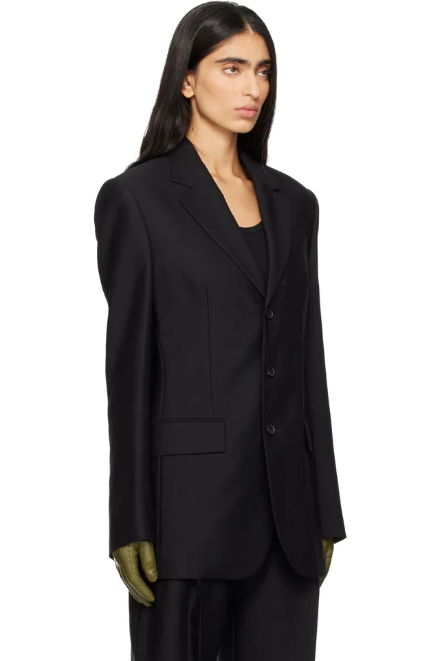 WARDROBE.NYC Black Light Longline Blazer, photo 2 of 3 from SSENSE