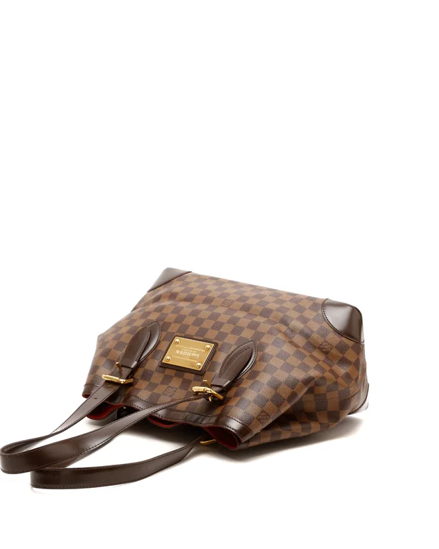 Louis Vuitton Damier Ebene Hampstead MM Bag in Brown Canvas from A Retro Tale, photo 4 of 9