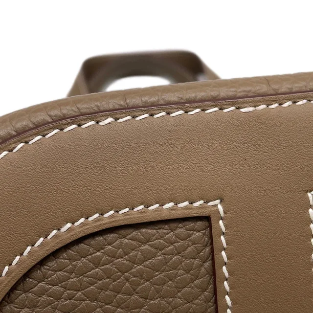 Hermès In the loop Etoupe Taurillon Clemence Swift Leather Size 18 in Taupe Clemence leather from GALLERY RARE, photo 7 of 14