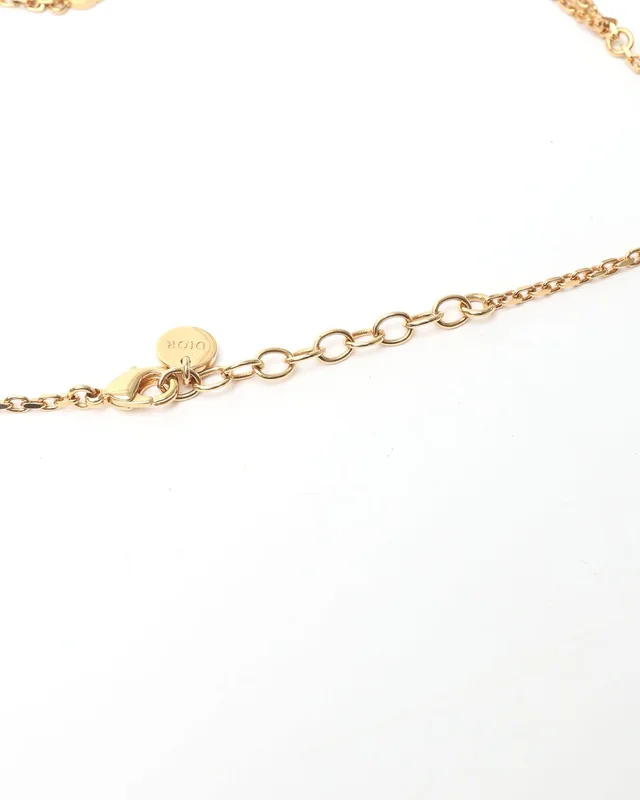 Dior Petit CD Rhinestone Necklace in Resin from A Retro Tale, photo 7 of 10