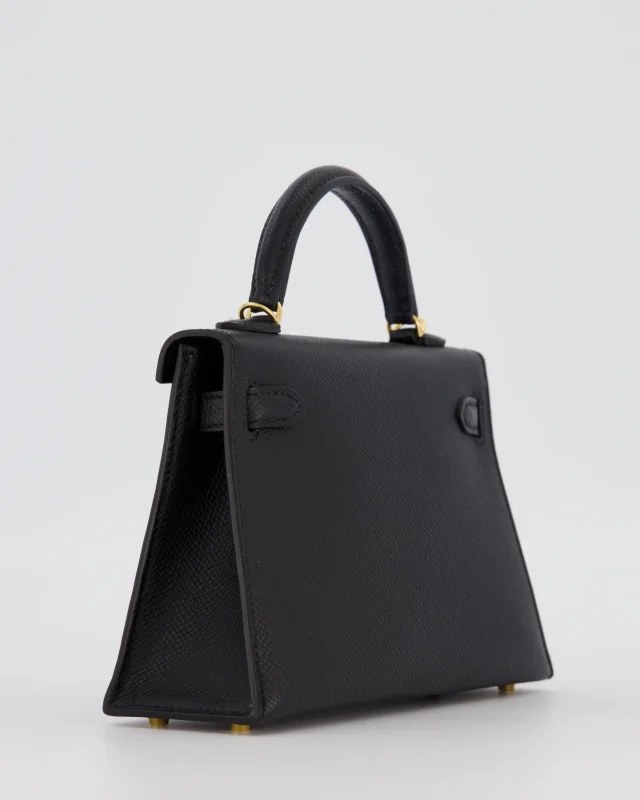 Hermès Mini Kelly II Sellier Bag Black Epsom Leather in Black Epsom leather from Sellier, photo 14 of 21
