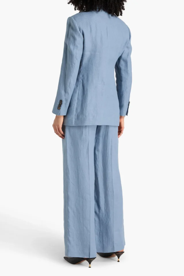 Brunello Cucinelli Tailored Linen and Hemp-Blend Blazer, photo 3 of 4 from THE OUTNET