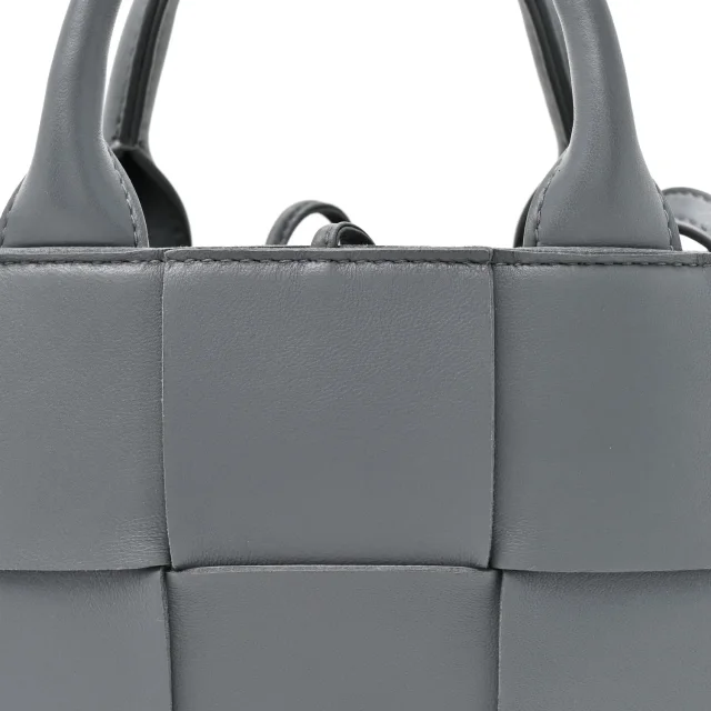 Bottega Veneta Nappa Maxi Intrecciato Mini Arco Tote Thunder in Nappa leather from FASHIONPHILE, photo 7 of 9