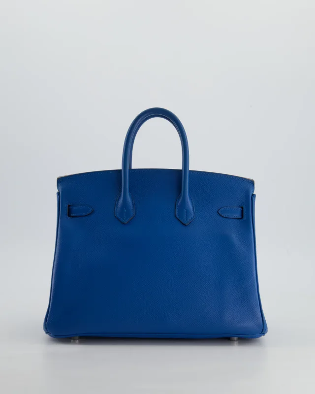 Hermès Birkin 25 Retourne Bag in Blue Epsom leather from Sellier, photo 10 of 26