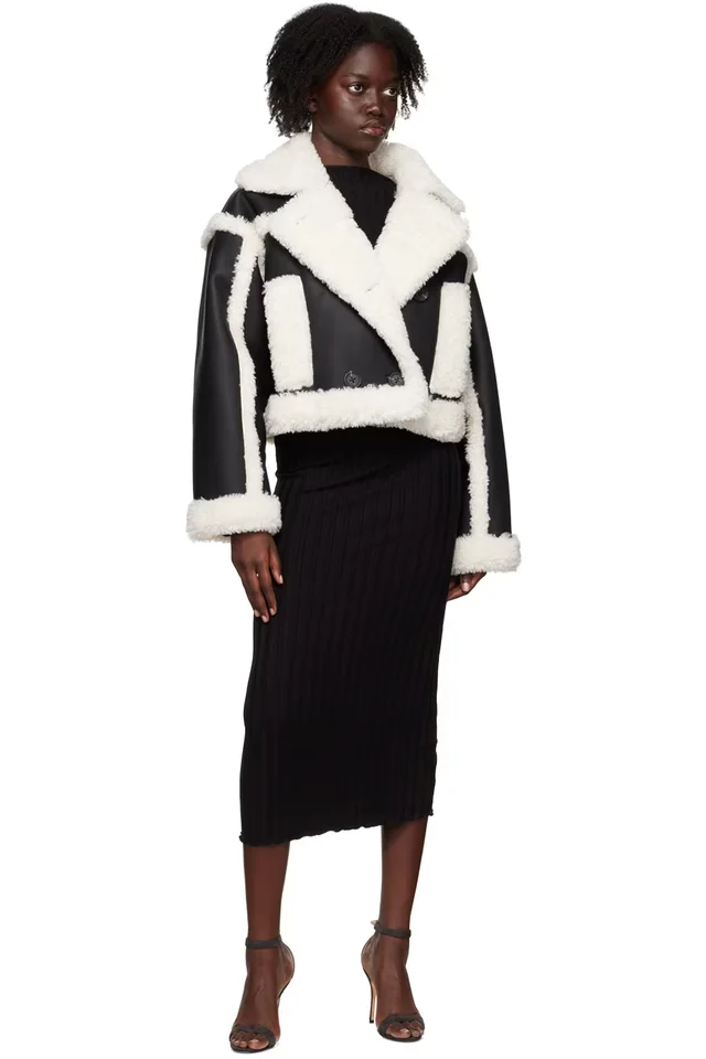 Stand Studio Black Kristy Faux-Leather Jacket, photo 4 of 4 from SSENSE