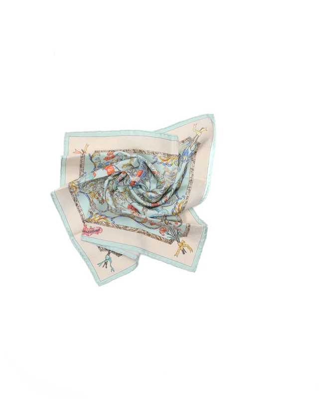 Hermès Carré 42 Pierres d'Orient et d'Occident Silk Scarf in Silk from A Retro Tale, photo 2 of 2