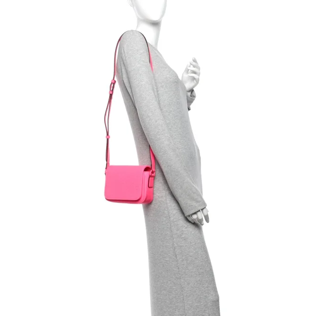 Gucci GG Rubber effect Super Mini Bag Pink in Pink Calfskin from FASHIONPHILE, photo 2 of 11