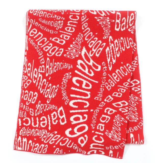 Balenciaga Scarf Virgin Wool Shawl in Wool from LuxUness
