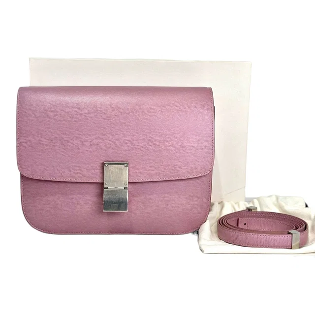 Celine Classic Box Pink Bag in Pink from Luxury Promise