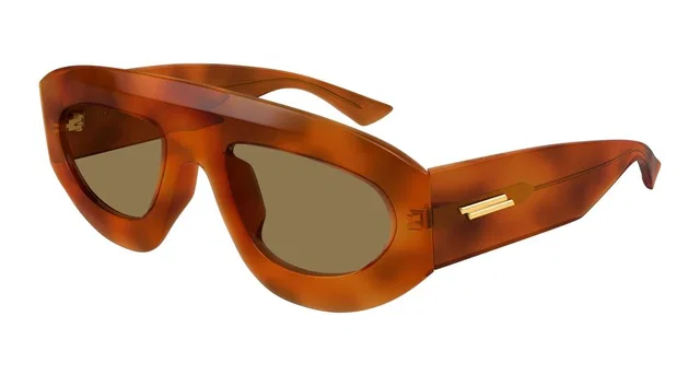 Bottega Veneta Bv1358s Sunglasses — Brown Acetate in Brown from HEWI