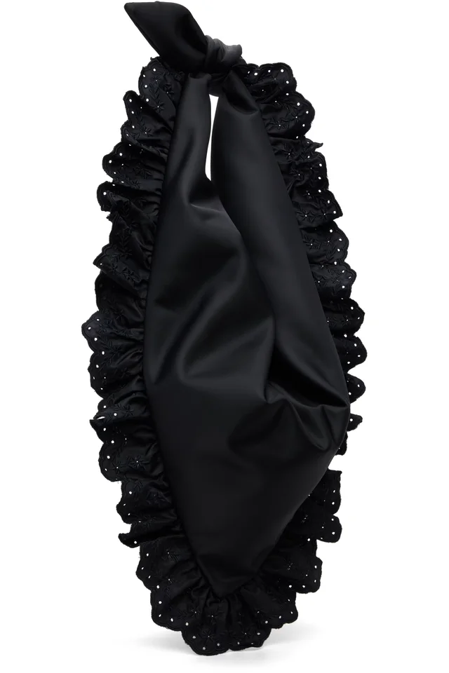 Simone Rocha Black Pillowcase Satchel Bag, photo 3 of 4 from SSENSE