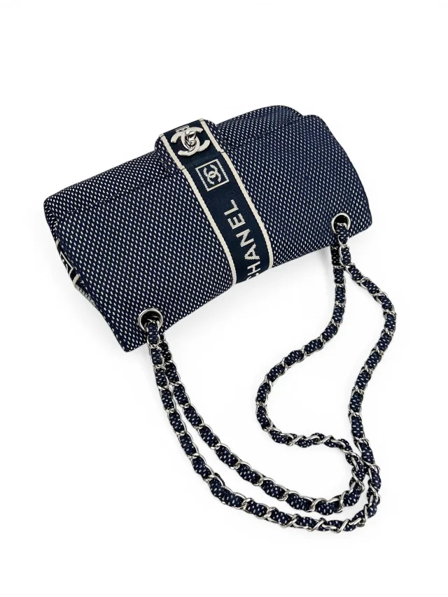 Chanel Sport Ligne Flap Bag in Navy & White from Season 2 Consign, photo 2 of 2