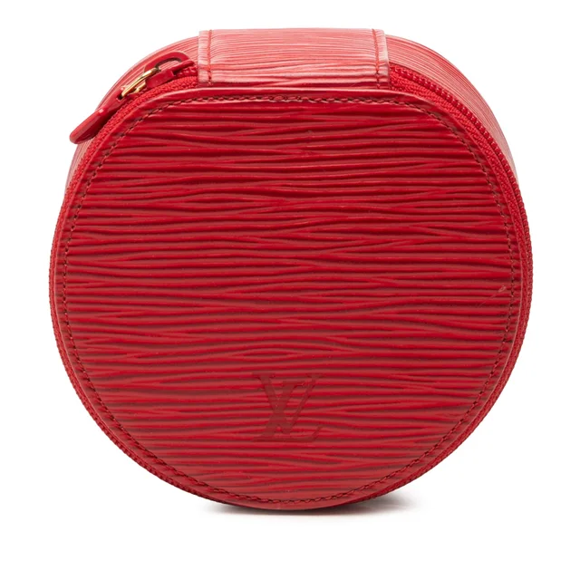 Red Louis Vuitton Epi Ecrin Bijoux Travel Jewelry Case in Red Leather from Designer Revival, photo 1 of 1