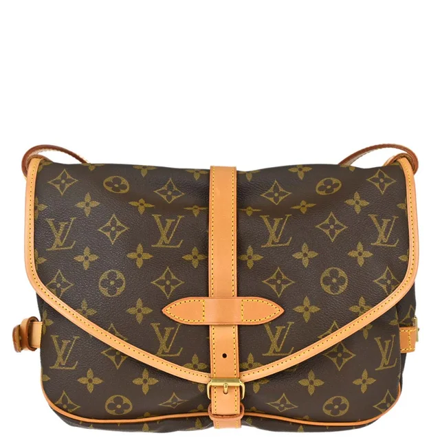 Louis Vuitton Monogram Saumur 30 Messenger Shoulder Bag M42256 in Coated canvas from AMORE Vintage Tokyo