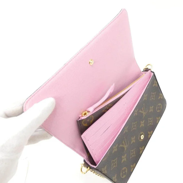 Louis Vuitton Pochette Felicie Monogram Limited Shoulder Bag in Brown Canvas from LuxUness, photo 8 of 10