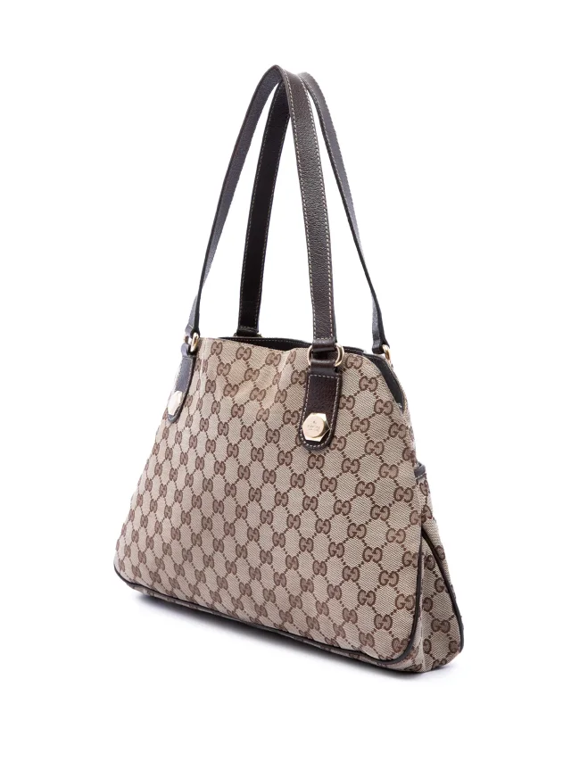 Gucci Pre-Owned 2000-2015 GG Canvas Charmy Shoulder Bag | Neutrals | FARFETCH in Canvas from Farfetch