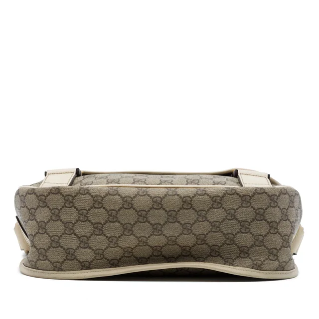 Beige Gucci GG Supreme Crossbody in Beige Coated canvas from Designer Revival, photo 2 of 2