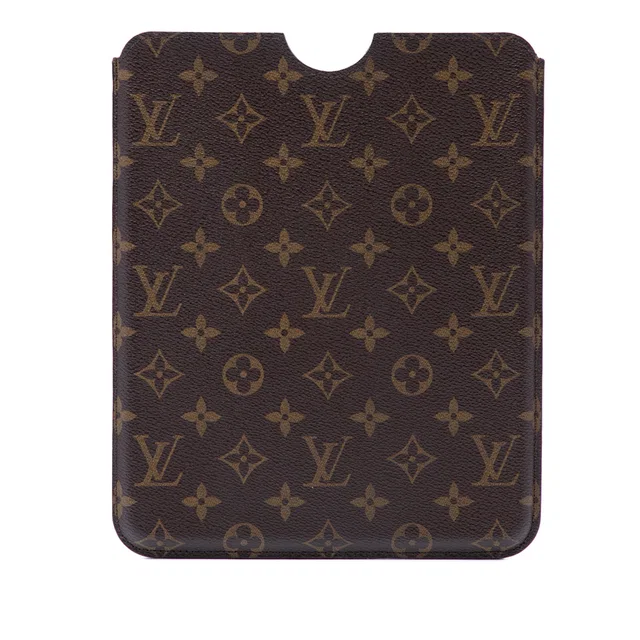 Brown Louis Vuitton Monogram iPad Case in Brown Coated canvas from Designer Revival