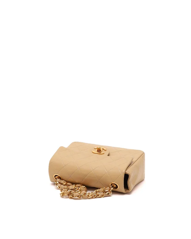 Chanel Mini Square Single Top Handle Flap Bag in Leather from A Retro Tale, photo 5 of 12
