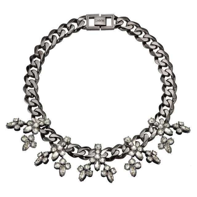 MAWI Crystal Blossom Necklace, Hematite from Cultstatus, photo 1 of 1