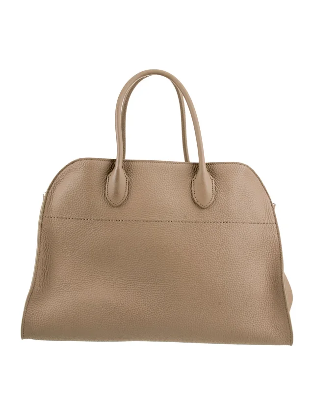 The Row Shoulder Bag handbags, wallets & cases in Silver Calfskin from The RealReal, photo 4 of 6