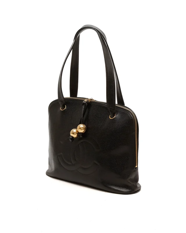 Chanel Coco Mark Caviar Tote Bag in Caviar leather from A Retro Tale, photo 2 of 2