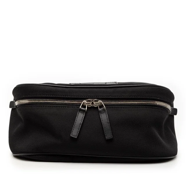 Black Gucci Nylon Web Belt Bag in Black Nylon from Designer Revival