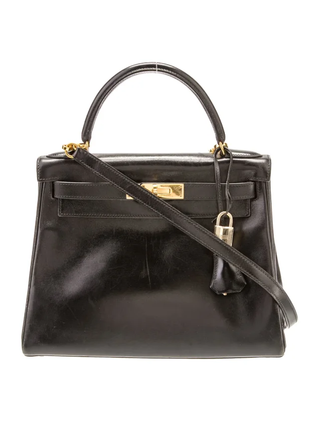 Hermès Top Handle Other bag in Black Box leather from The RealReal